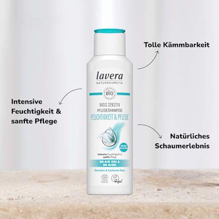 Shampoo Basis Sensitiv Feuchtigkeit & Pflege, 250 ml lavera NATURKOSMETIK