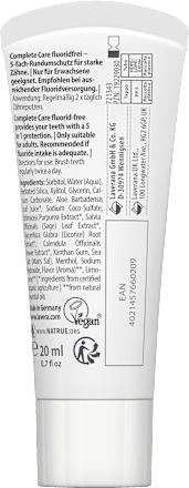 Zahnpasta Complete Care fluoridfrei, Reisegröße, 20 ml