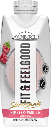 Diät Shake, Slim Shake Himbeer & Vanille, trinkfertig, 330 ml