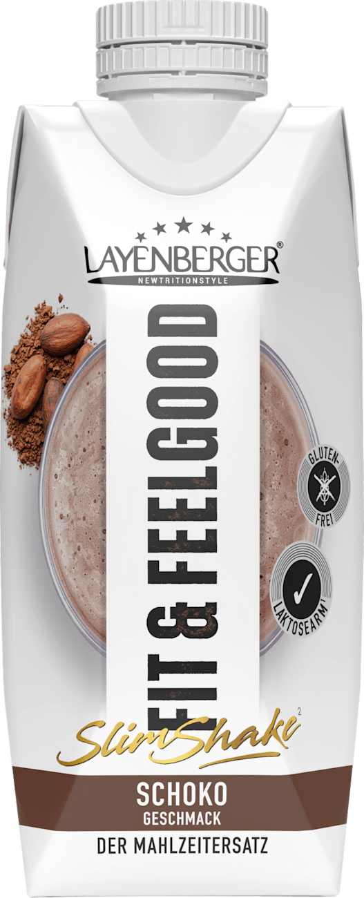Shake diététique Layenberger Fit+Feelgood, Slim Shake chocolat, prêt à boire, 330 ml