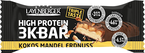 Proteinriegel 3K Bar High Protein 32%, Peanut Almond Coconut Triple, 45 g
