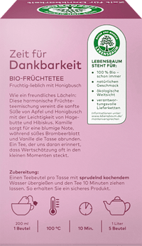 Vruchtenthee "Tijd voor Dankbaarheid" (20 theezakjes), 40 g