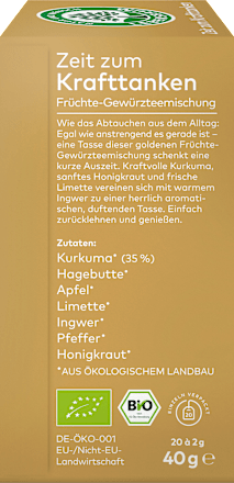 Früchtetee "Zeit zum Krafttanken" (20 Beutel), 40 g