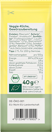 Gewürzmischischung Veggie-Küche, 40 g