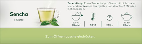 Grüner Tee Sencha (20 Beutel), 30 g