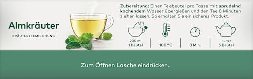 Kräutertee Almkräuter (20 Beutel), 30 g