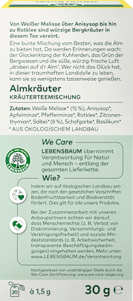 Kräutertee Almkräuter (20 Beutel), 30 g