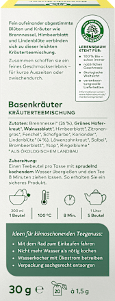 Kruidenthee basiskruiden (20 zakjes), 30 g