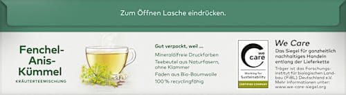 Kruidenthee venkel-anijs-karwij (20 zakjes), 50 g