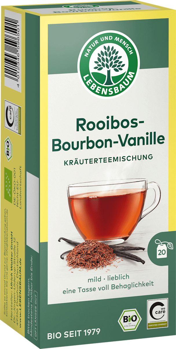 Kräutertee, Rooibos-Bourbon-Vanille (20 Beutel), 30 g
