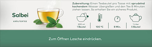 Kräutertee Salbei (20 Beutel), 30 g
