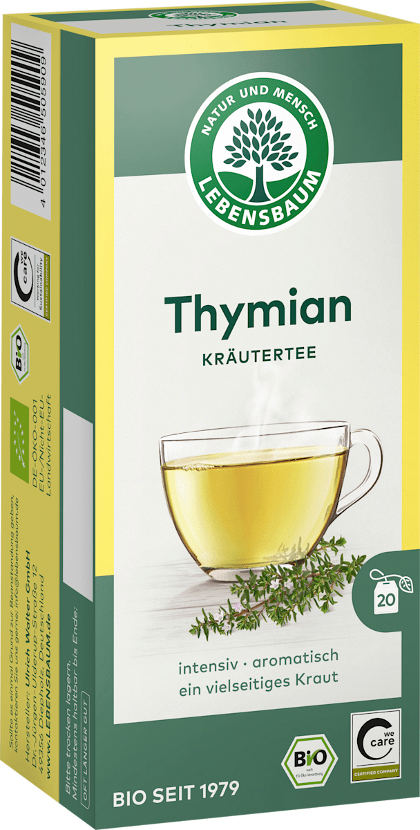 LEBENSBAUM Kräutertee, Thymian (20 Beutel), 30 g
