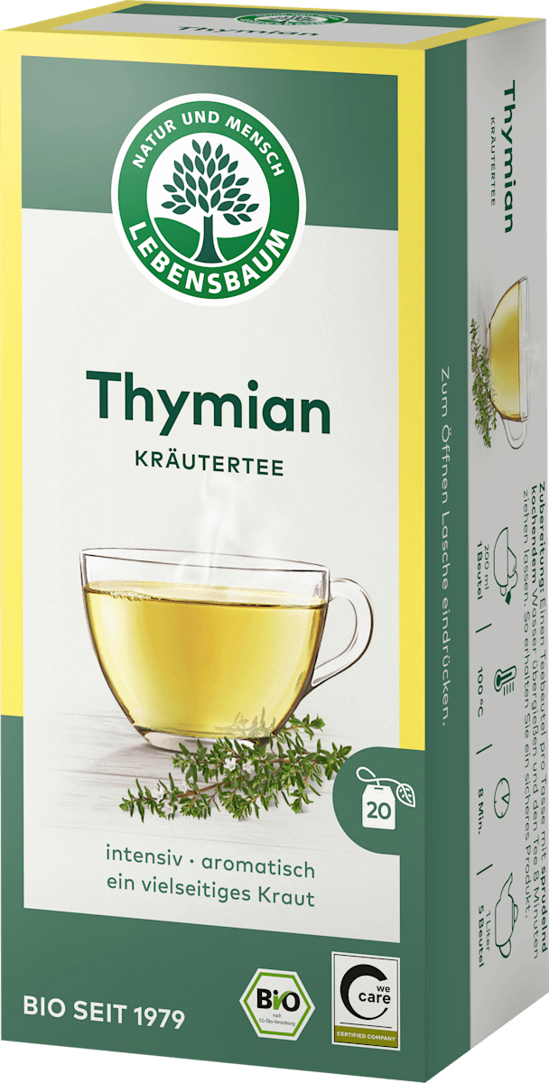 LEBENSBAUM Kräutertee, Thymian (20 Beutel), 30 g