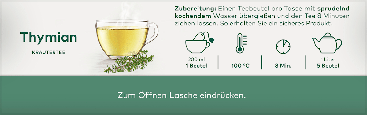 LEBENSBAUM Kräutertee, Thymian (20 Beutel), 30 g