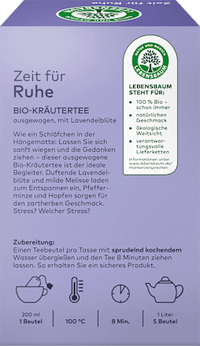 Kruidenthee "Tijd voor rust" (20 zakjes), 30 g