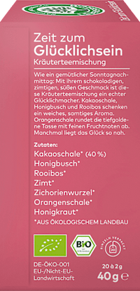 Kräutertee "Zeit zum Glücklichsein" (20 Beutel), 40 g
