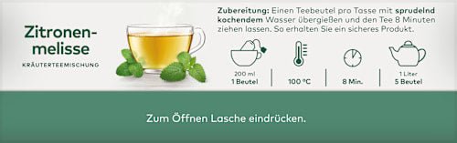 Kräutertee Zitronenmelisse (20 Beutel), 30 g