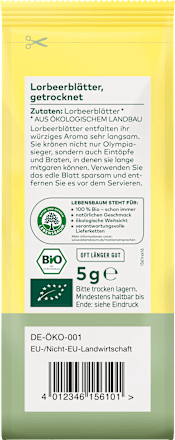 Laurierblaadjes, heel, 5 g