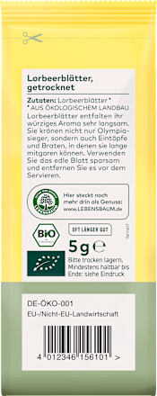 Lorbeerblätter, ganz, 5 g