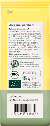 Oregano, gerebelt, 15 g