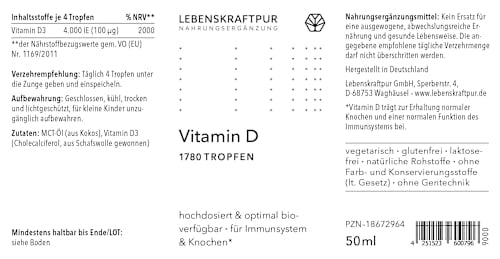 Vitamin D Pur 1000 I.E. Tropfen, 50 ml