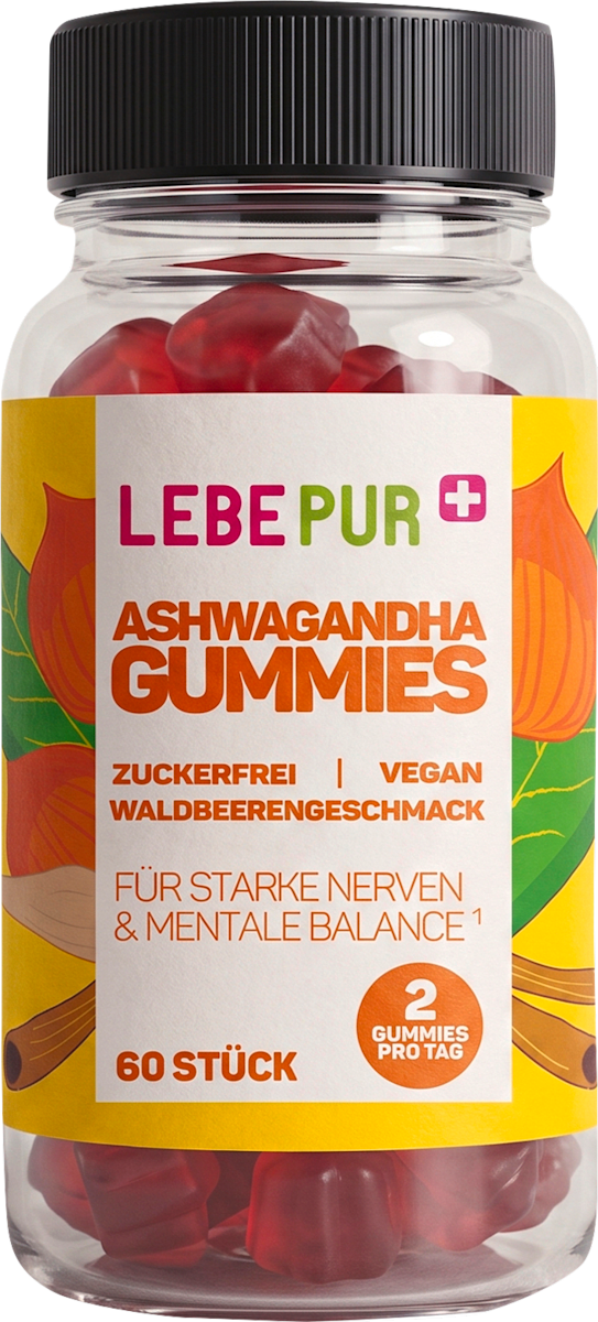 Lebepur Gummies à l'Ashwagandha 60 unités, 75 g