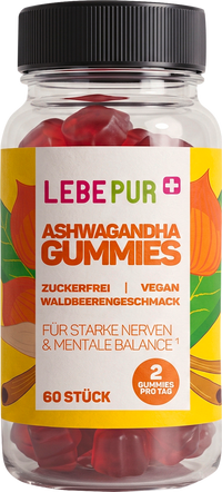 Lebepur Gummies à l'Ashwagandha 60 unités, 75 g