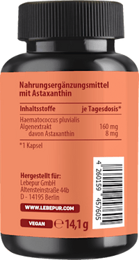Astaxanthin Kapseln 30 St, 14,1 g