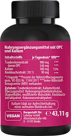 Blutdruck Komplex Kapseln 60 St, 43,11 g