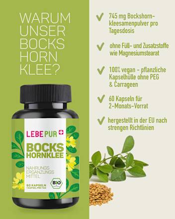Bockshornklee Kapseln 60 St, 51,9 g