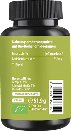 Bockshornklee Kapseln 60 St, 51,9 g