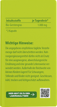 Gerstengras Kapseln 60 St, 37 g