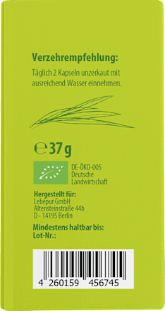 Gerstengras Kapseln 60 St, 37 g