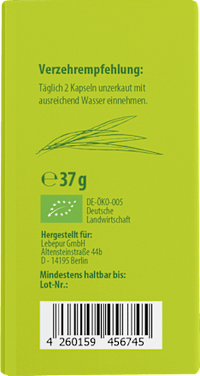Gerstengras Kapseln 60 St, 37 g