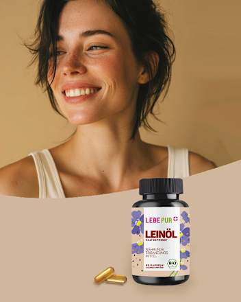 Leinöl Kapseln 60 St, 36,1 g