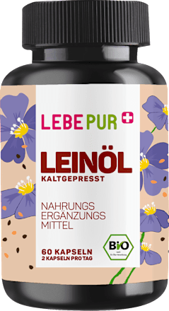Leinöl Kapseln 60 St, 36,1 g