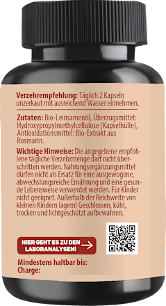 Leinöl Kapseln 60 St, 36,1 g