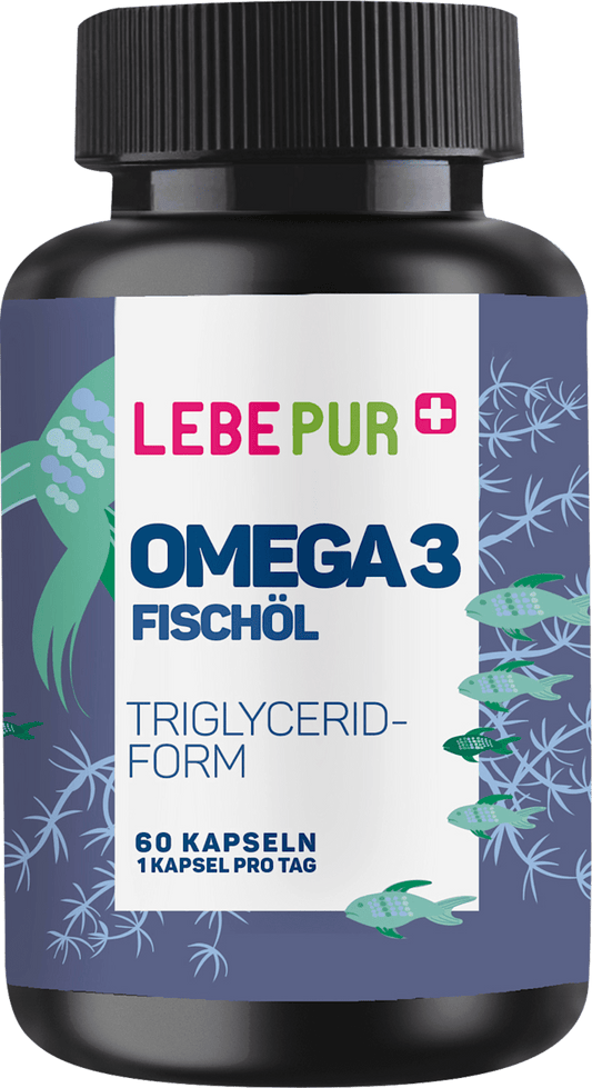 Lebepur Omega 3 Fischöl Kapseln 60 St, 82,8 g