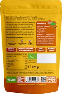 Pflanzenpulver, Ashwagandha, 125 g