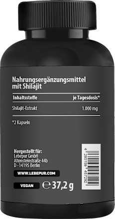 Shilajit Kapseln 60 St, 37,2 g