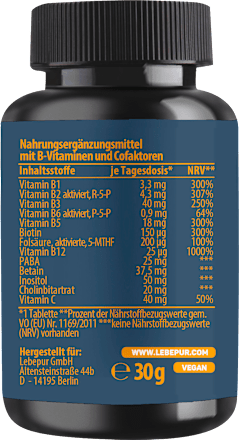 Vitamin B Komplex Tabletten 60 St, 30 g