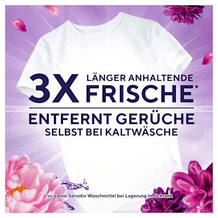 Colorwaschmittel flüssig Amethyst Blütentraum, 100 Wl Lenor