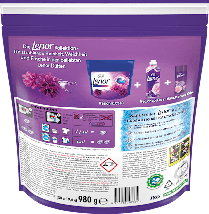 Colorwaschmittel Pods Blütentraum, 100 Wl Lenor