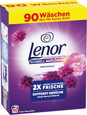 Colorwaschmittel Pulver Blütentraum, 90 Wl Lenor