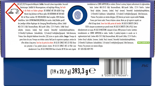 Vollwaschmittel Pods Aprilfrisch, 19 Wl