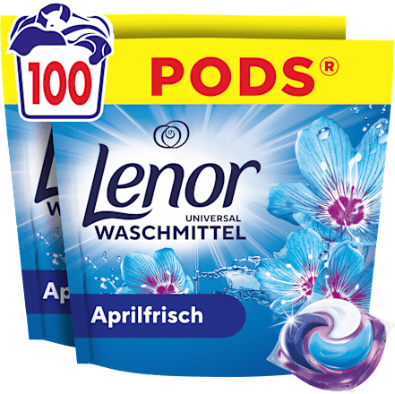 Vollwaschmittel Pods Aprilfrisch, 100 Wl