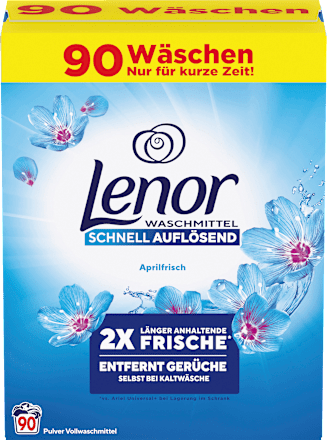 Vollwaschmittel Pulver Aprilfrisch, 90 Wl Lenor