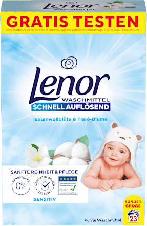 Vollwaschmittel Pulver Sensitiv, 23 Wl