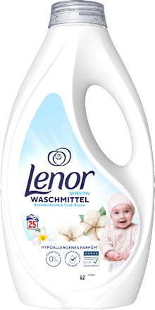 Vollwaschmittel sensitiv flüssig, 25 Wl Lenor