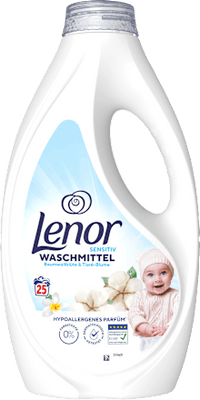 Vollwaschmittel sensitiv flüssig, 25 Wl Lenor